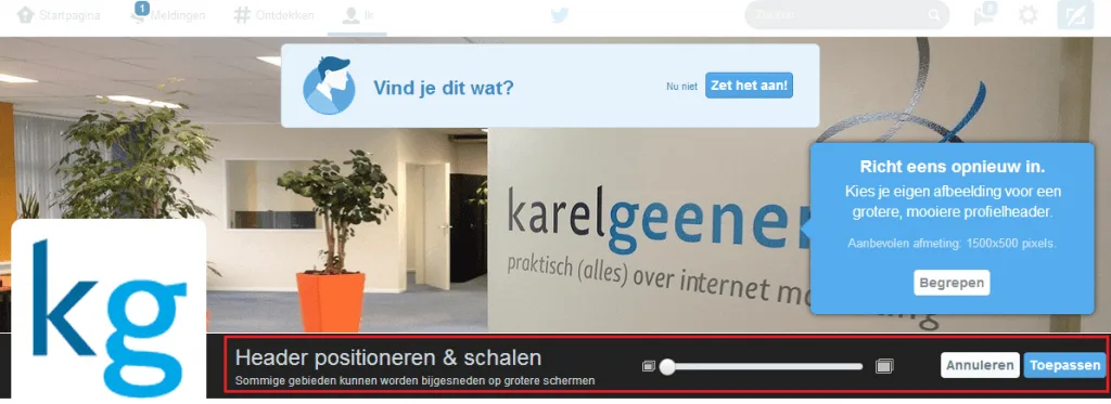 5 Nieuwe header schalen